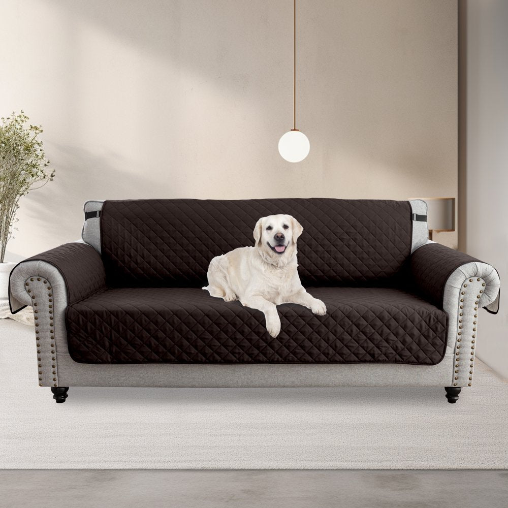 "Ultimate Waterproof Sofa Cover: Easy-Care, Pet-Friendly Couch Protector in Stylish Brown - Ideal for Kids and Pets!"