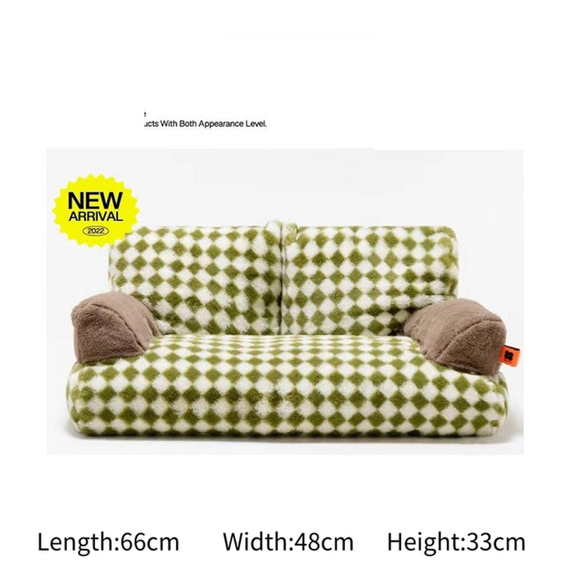 "Ultimate Comfort and Style: Exquisite Fur Pet Sofa Bed for Cats and Dogs - Perfect for Summer Relaxation!"