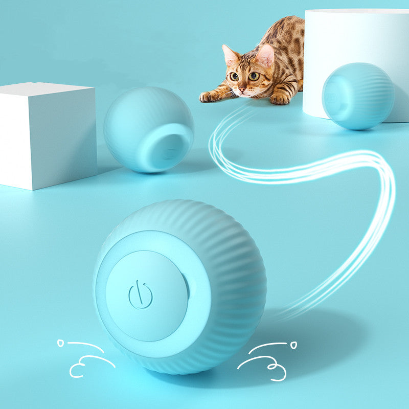 "Smart Electric Cat Ball Toy - Interactive, Self-Moving, and Perfect for Indoor Playtime with Your Feline Friend!"