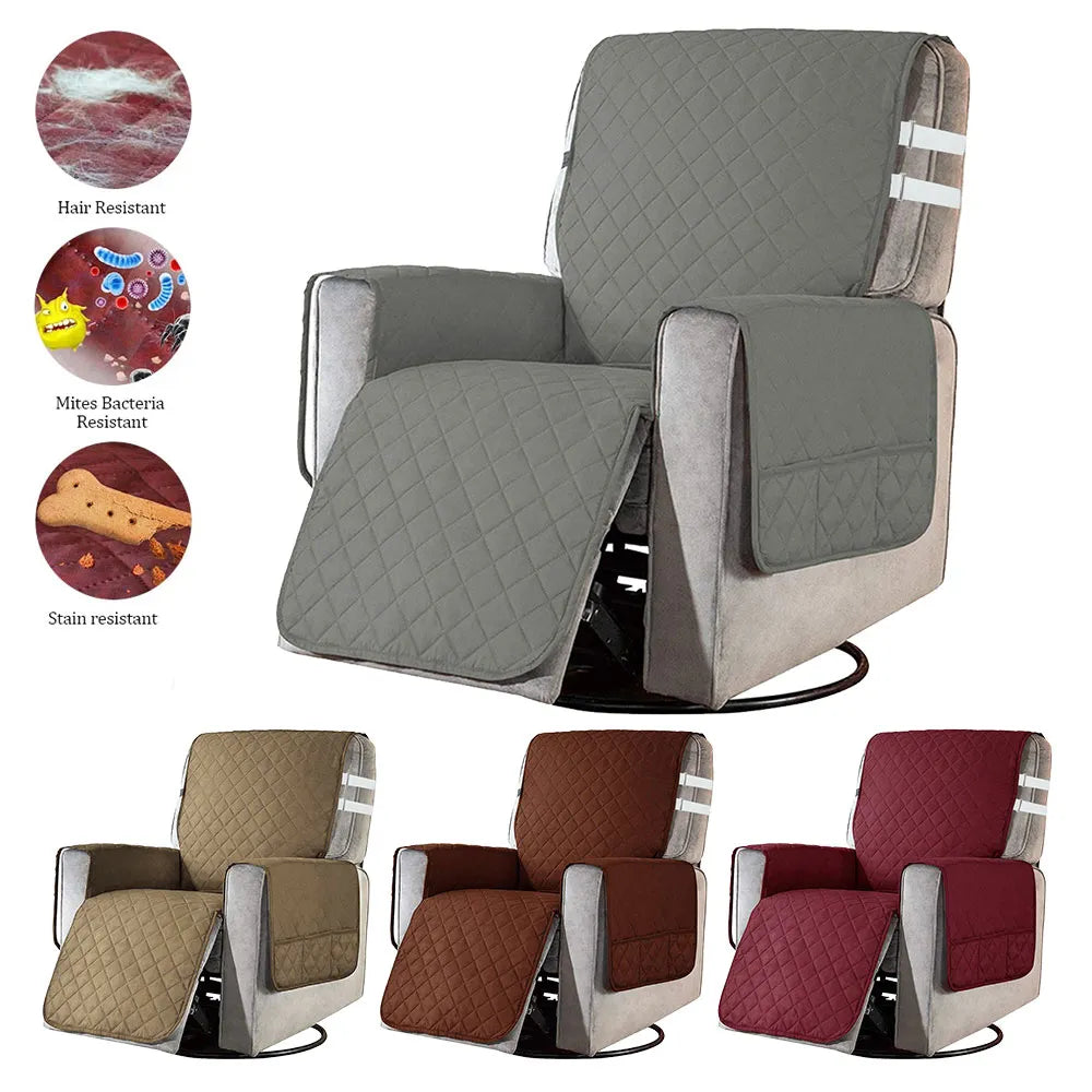 "Ultimate Comfort and Protection: Quilted Sofa Cover - Perfect for Pets, Kids, and Everyday Use! Prevents Wear and Slips, Secures Your Couch with Style!"