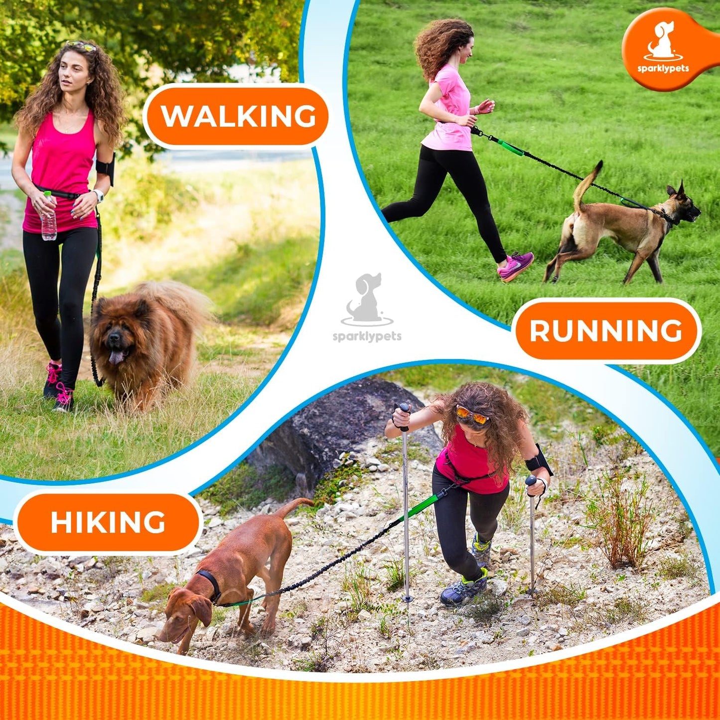 "Ultimate Hands-Free Dog Leash - Train, Walk, Jog, and Run with Ease - Perfect for Medium and Large Dogs - Reflective and Stylish - Green - Ideal for 1 Dog"