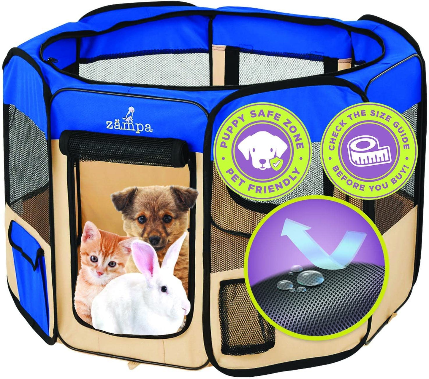"Ultimate Puppy Playpen: Portable, Foldable, and Versatile Pet Haven for Dogs and Cats - Perfect for Indoor/Outdoor Use and Travel!"
