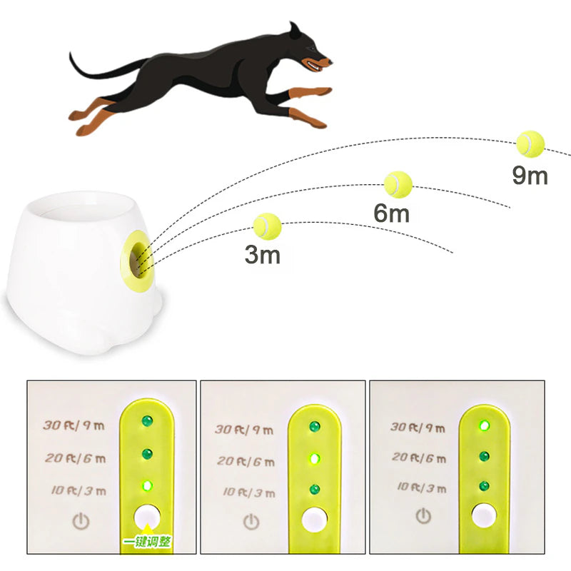 "Ultimate Dog Ball Launcher: Unleash the Fun with Automatic Tennis Ball Thrower for Energetic Dogs!"