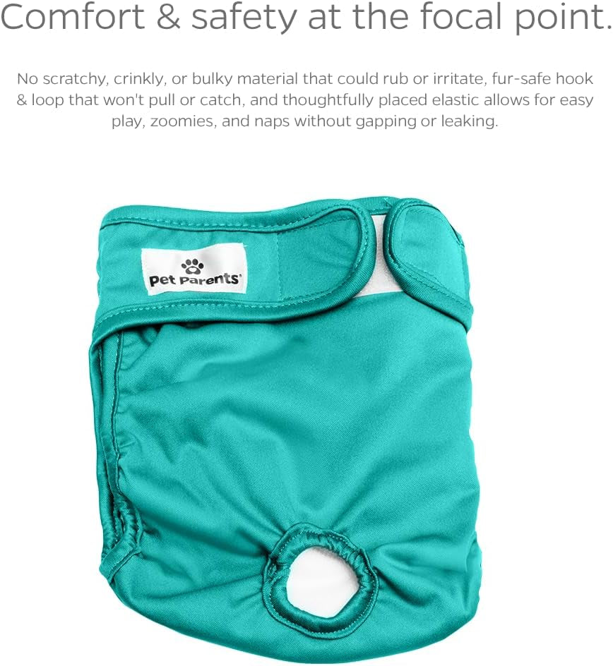 "Stylish and Durable Washable Dog Diapers - 3 Pack of Premium Southern Belle Female Dog Diapers, Extra Small Size"