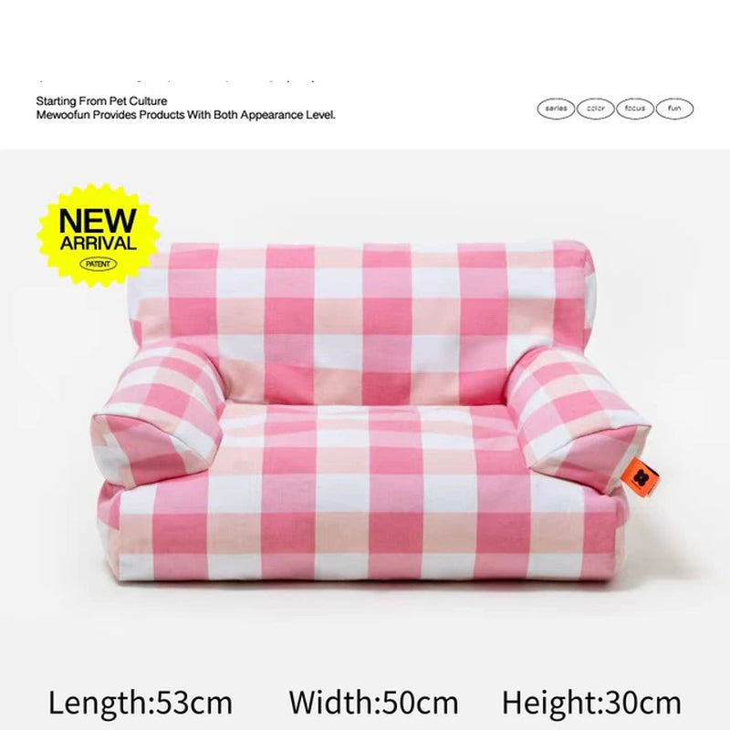 "Ultimate Comfort and Style: Exquisite Fur Pet Sofa Bed for Cats and Dogs - Perfect for Summer Relaxation!"