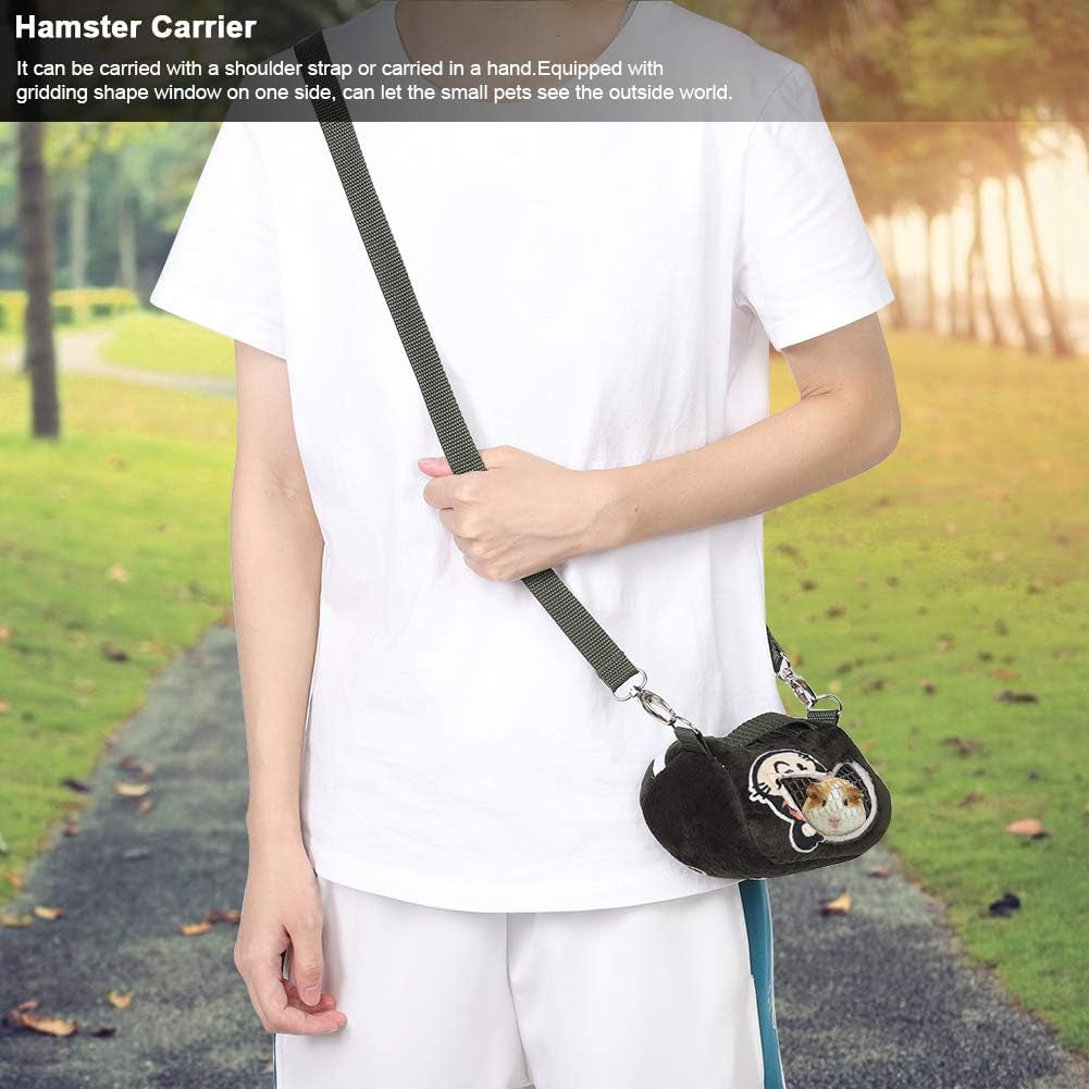 "Ultimate Portable Pet Carrier Bag - Stay Stylish on the Go with Breathable Design for Small Animals like Hedgehogs, Hamsters, and Squirrels - Perfect for Outdoor Adventures! (Size: Large)"