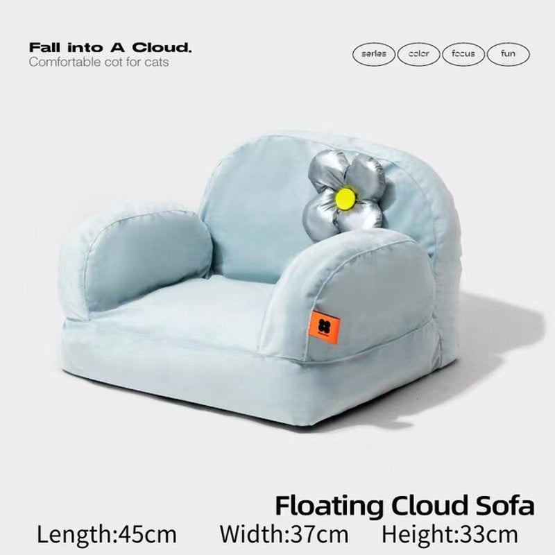"Ultimate Comfort and Style: Exquisite Fur Pet Sofa Bed for Cats and Dogs - Perfect for Summer Relaxation!"