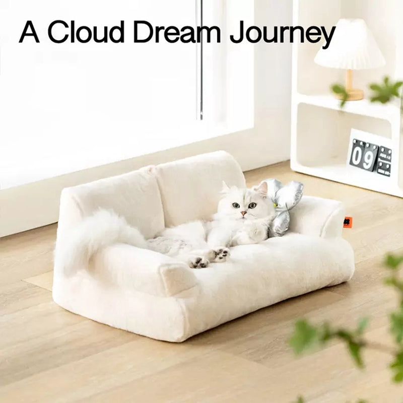 "Ultimate Comfort and Style: Exquisite Fur Pet Sofa Bed for Cats and Dogs - Perfect for Summer Relaxation!"