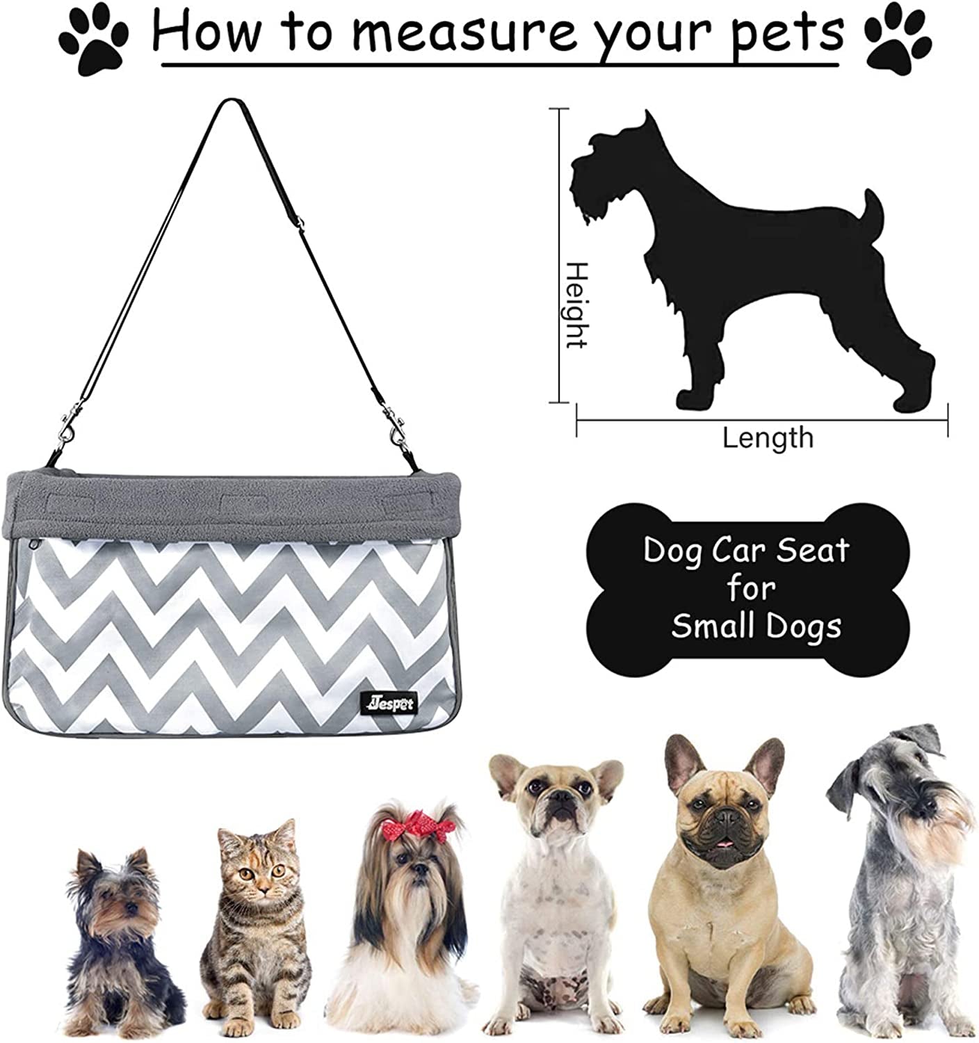 "Travel in Style with the & GOOPAWS Dog Booster Seat - Safe and Portable Car Seat for Your 24Lbs Fur Baby!"