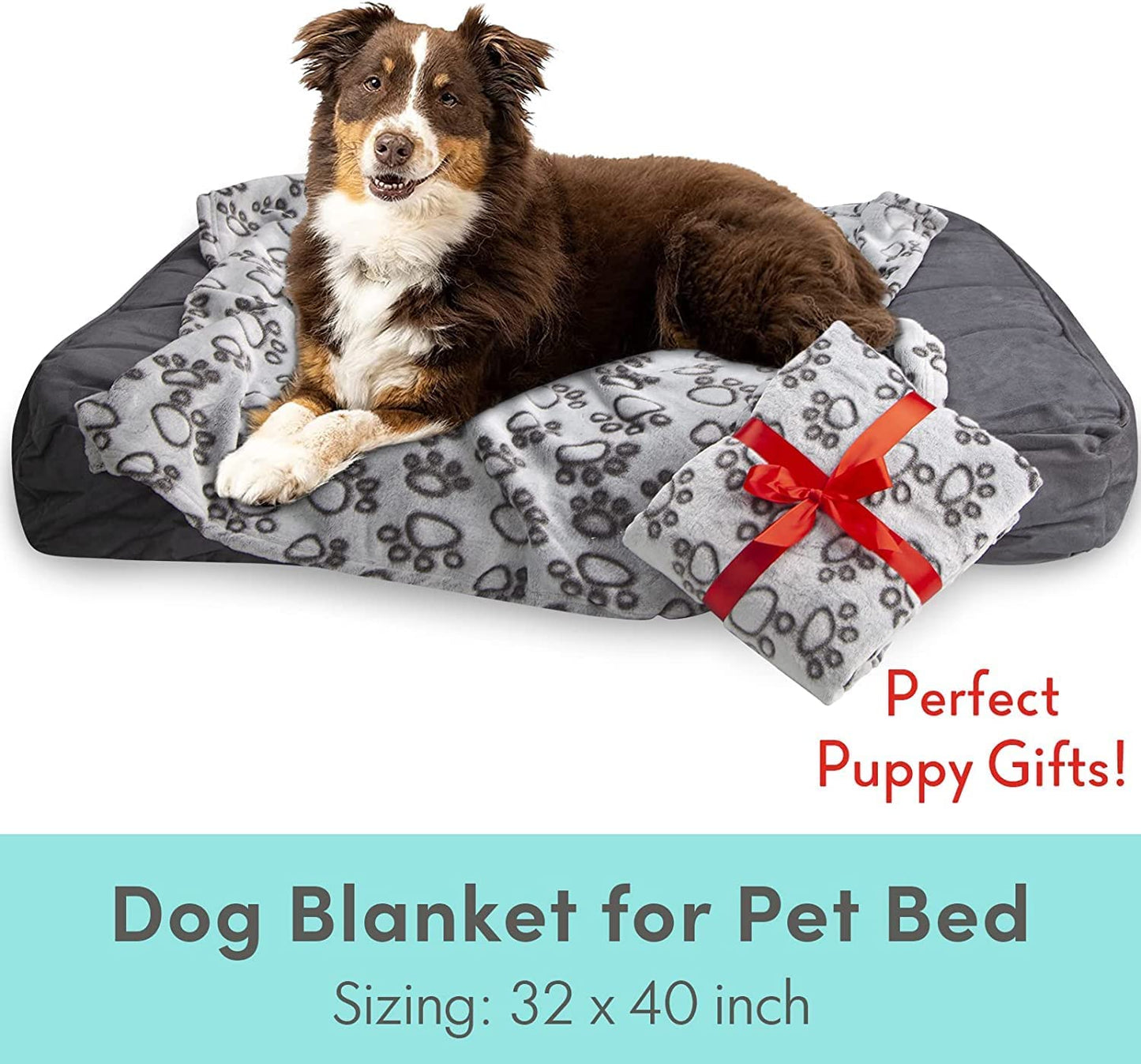 "Ultimate Comfort for Your Furry Friend: Premium Soft Dog Blanket - Washable, Calming and Perfect for Medium and Small Dogs - The Ideal Pet Gift!"