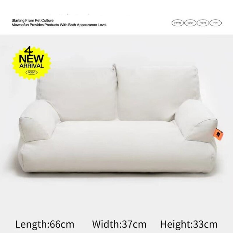 "Ultimate Comfort and Style: Exquisite Fur Pet Sofa Bed for Cats and Dogs - Perfect for Summer Relaxation!"