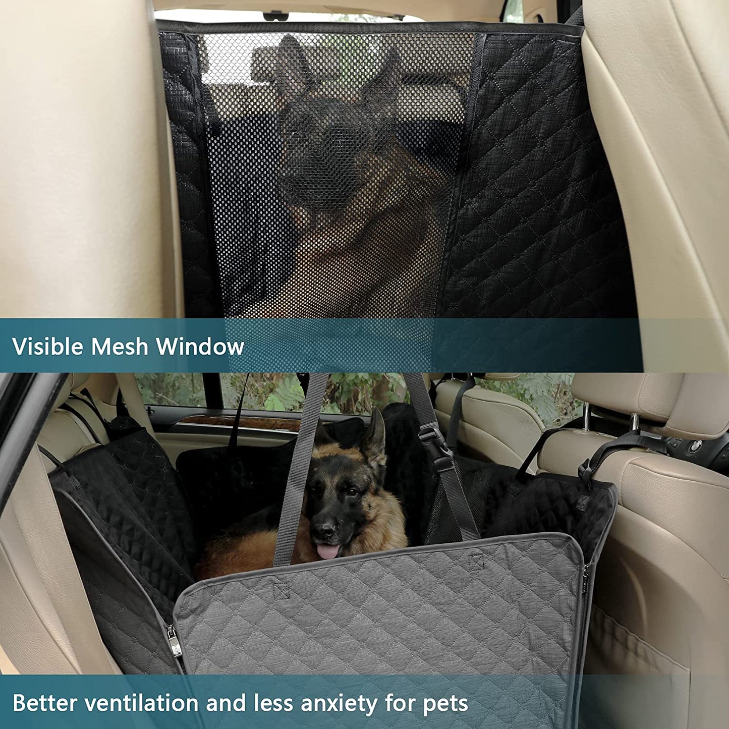 "Ultimate Dog Car Seat Cover: Protect Your Back Seat with Scratchproof Nonslip Hammock, Washable and Stylish - No More Dirt and Pet Fur in Your Car!"