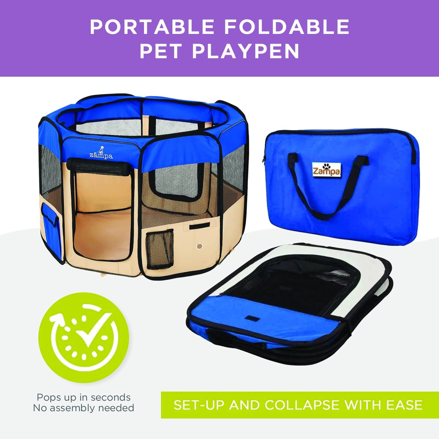 "Ultimate Puppy Playpen: Portable, Foldable, and Versatile Pet Haven for Dogs and Cats - Perfect for Indoor/Outdoor Use and Travel!"