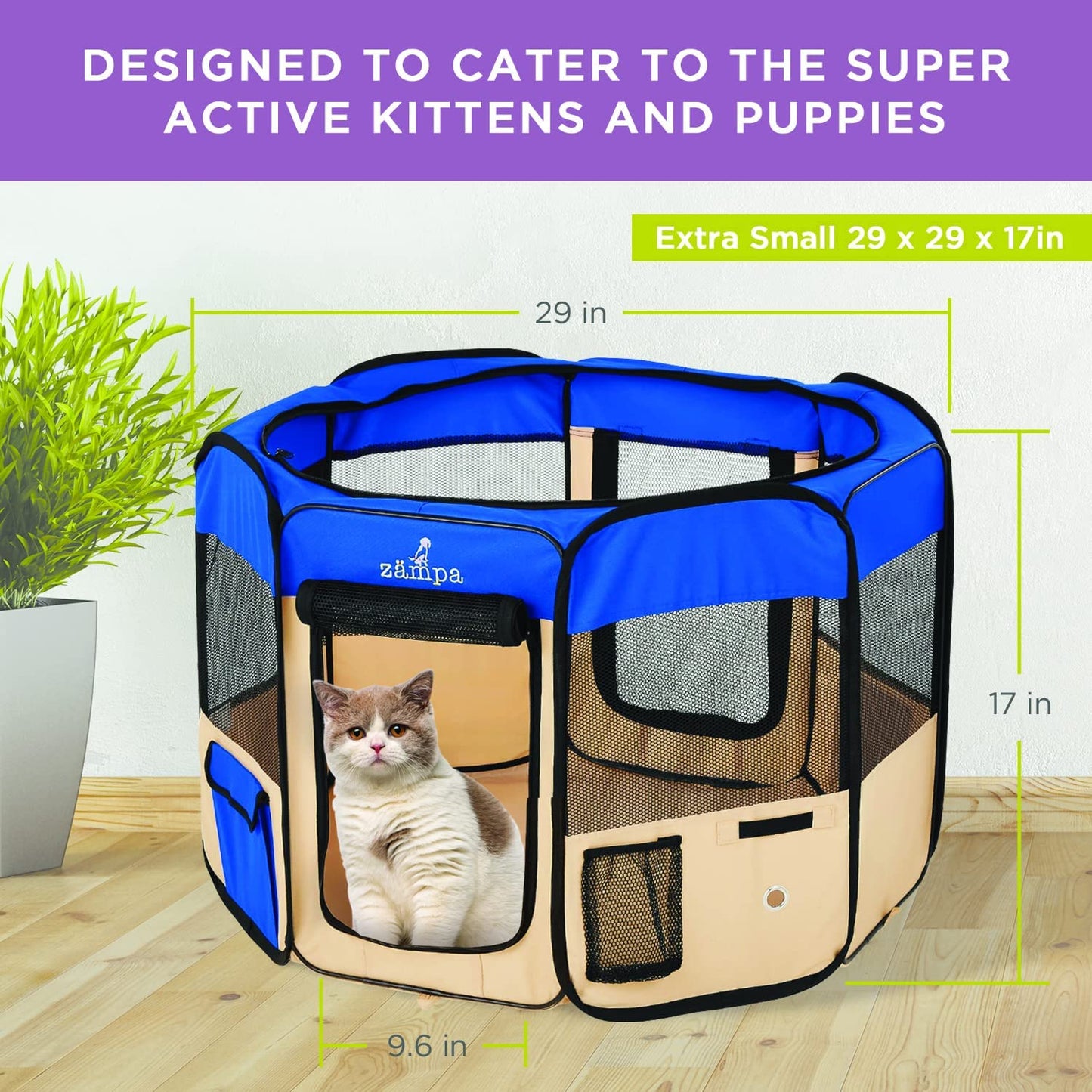 "Ultimate Puppy Playpen: Portable, Foldable, and Versatile Pet Haven for Dogs and Cats - Perfect for Indoor/Outdoor Use and Travel!"