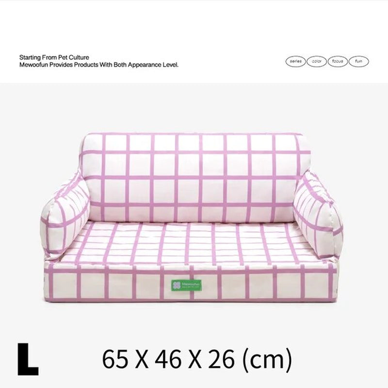 "Ultimate Comfort and Style: Exquisite Fur Pet Sofa Bed for Cats and Dogs - Perfect for Summer Relaxation!"