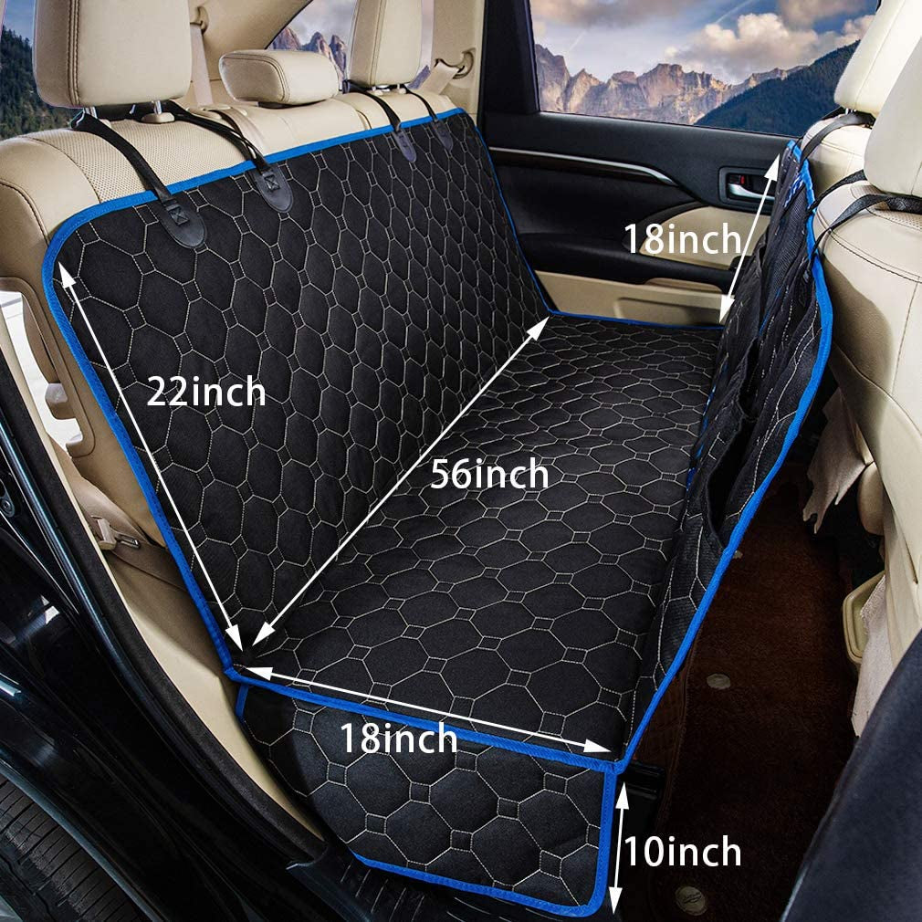 "Ultimate Dog Back Seat Protector: Waterproof, Scratchproof, Nonslip Hammock for Cars & SUVs - Protect Your Backseat from Dirt, Fur, and Scratches!"