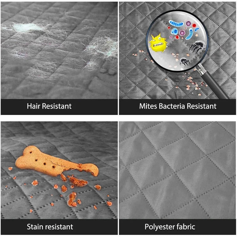 "Ultimate Comfort and Protection: Quilted Sofa Cover - Perfect for Pets, Kids, and Everyday Use! Prevents Wear and Slips, Secures Your Couch with Style!"