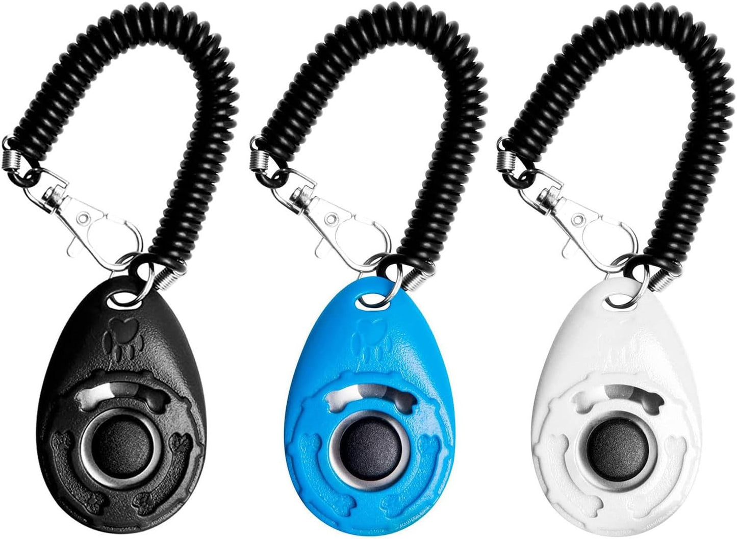 "Ultimate Pet Training Clicker Set - 3 Pack with Wrist Strap! Train Your Dog, Puppy, Cat, Bird, Horse, and More!"