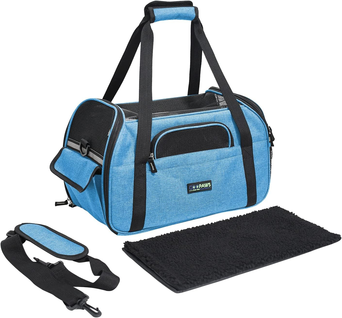 "Ultimate Travel Companion for Small Pets - Cozy and Convenient Pet Carrier, Airline Approved!"