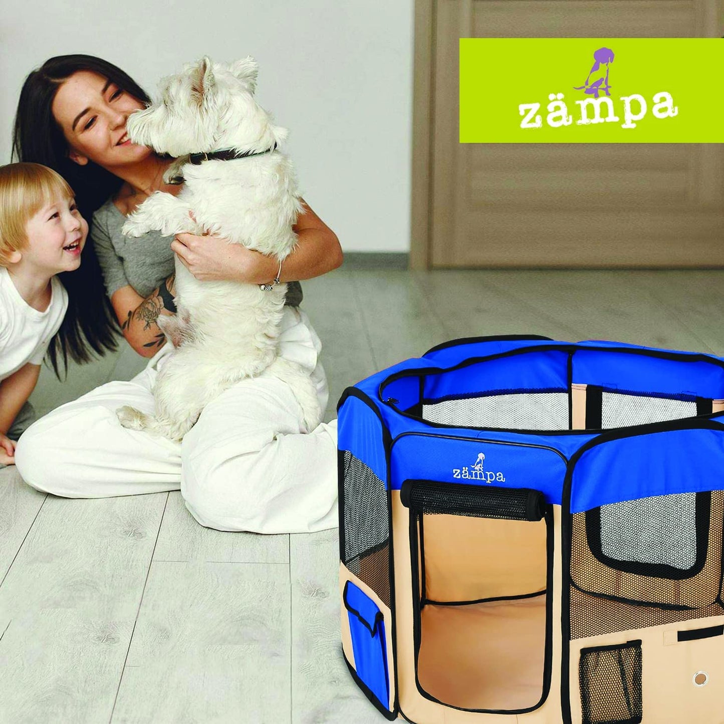 "Ultimate Puppy Playpen: Portable, Foldable, and Versatile Pet Haven for Dogs and Cats - Perfect for Indoor/Outdoor Use and Travel!"
