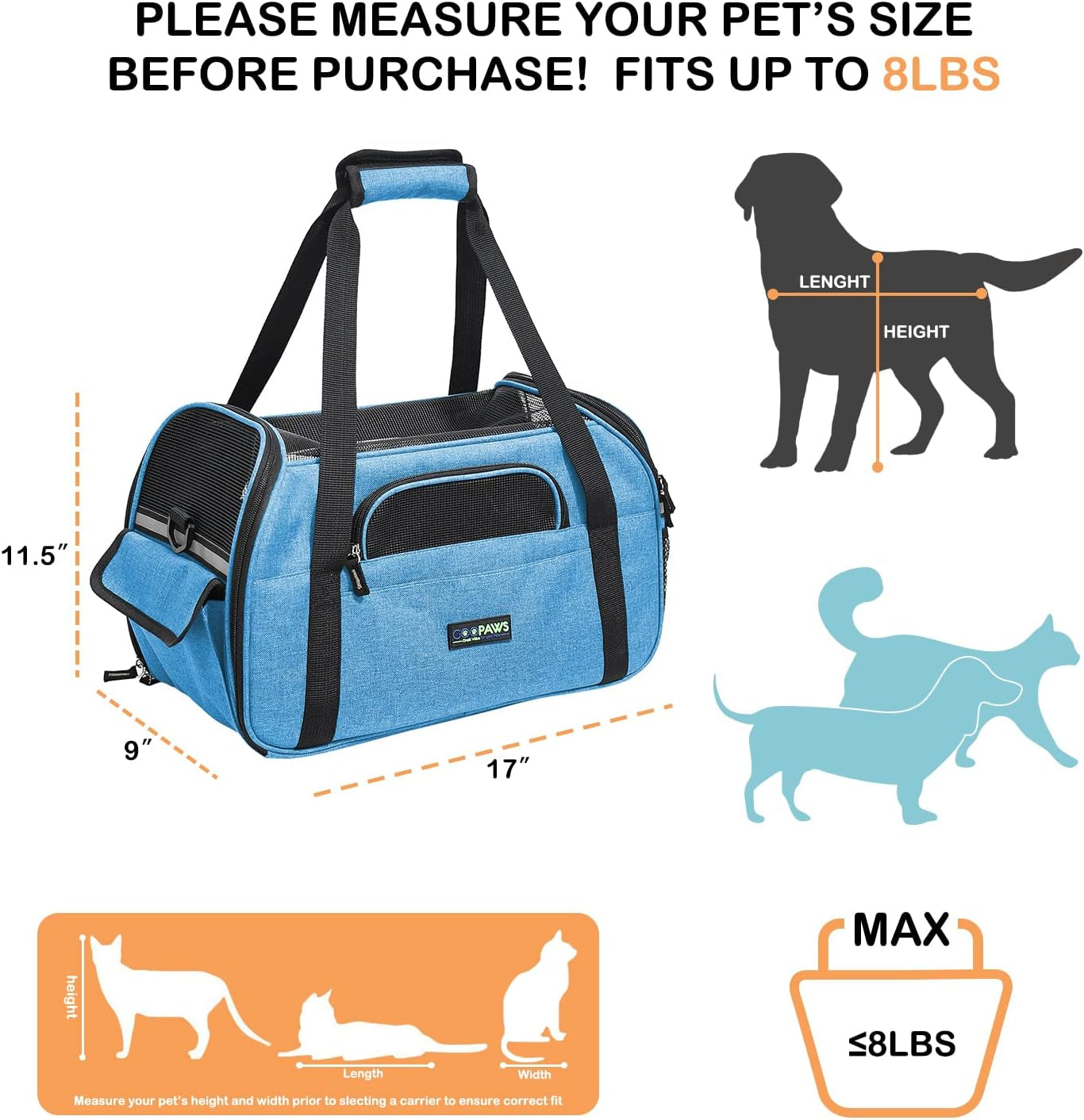 "Ultimate Travel Companion for Small Pets - Cozy and Convenient Pet Carrier, Airline Approved!"