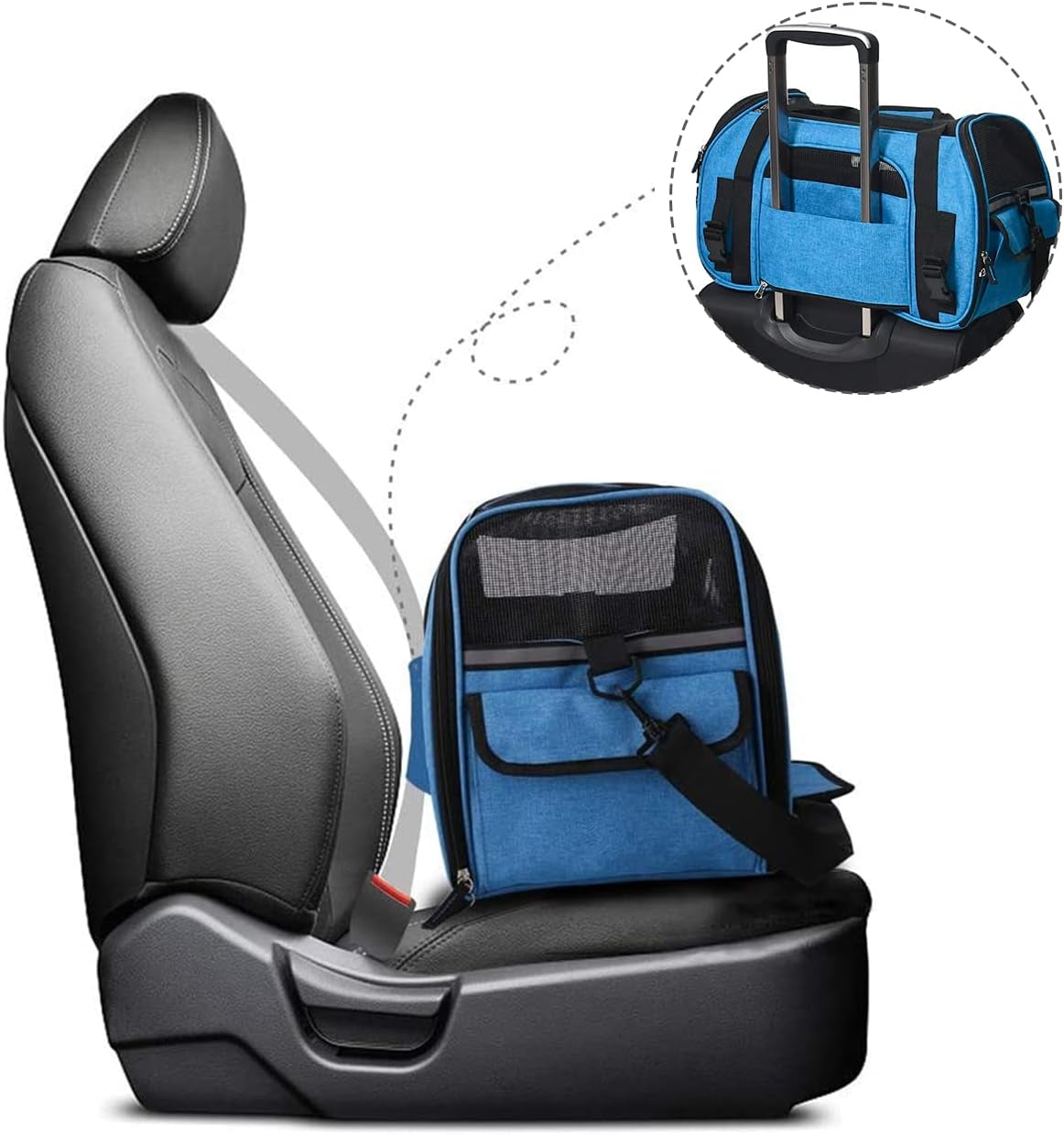 "Ultimate Travel Companion for Small Pets - Cozy and Convenient Pet Carrier, Airline Approved!"