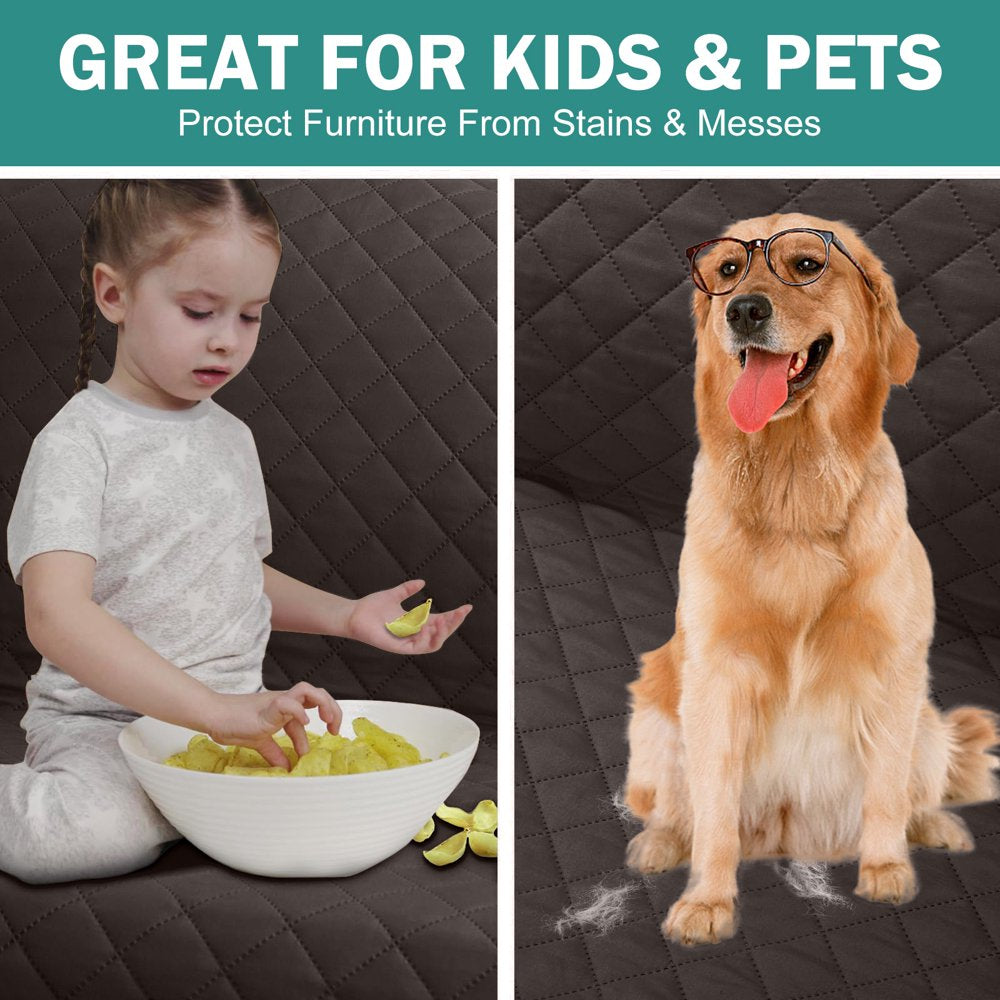 "Ultimate Waterproof Sofa Cover: Easy-Care, Pet-Friendly Couch Protector in Stylish Brown - Ideal for Kids and Pets!"