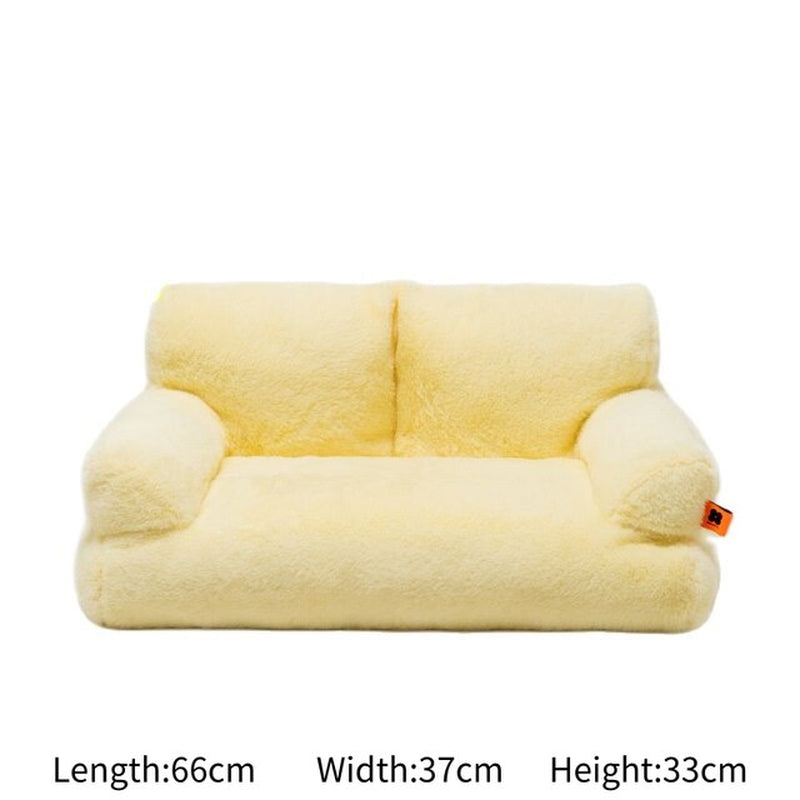 "Ultimate Comfort and Style: Exquisite Fur Pet Sofa Bed for Cats and Dogs - Perfect for Summer Relaxation!"