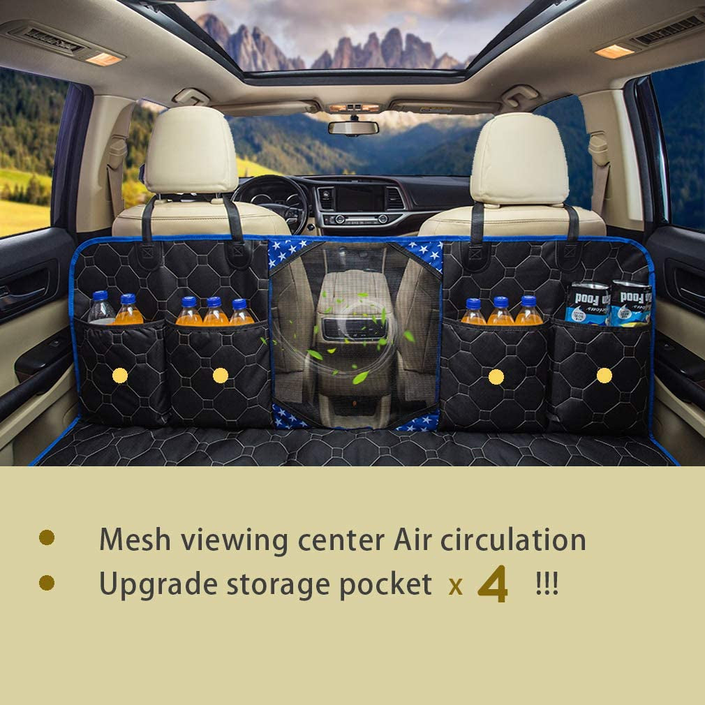 "Ultimate Dog Back Seat Protector: Waterproof, Scratchproof, Nonslip Hammock for Cars & SUVs - Protect Your Backseat from Dirt, Fur, and Scratches!"