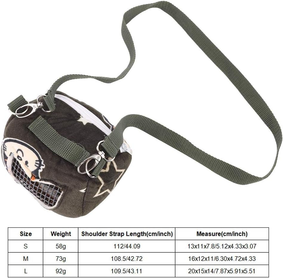 "Ultimate Portable Pet Carrier Bag - Stay Stylish on the Go with Breathable Design for Small Animals like Hedgehogs, Hamsters, and Squirrels - Perfect for Outdoor Adventures! (Size: Large)"