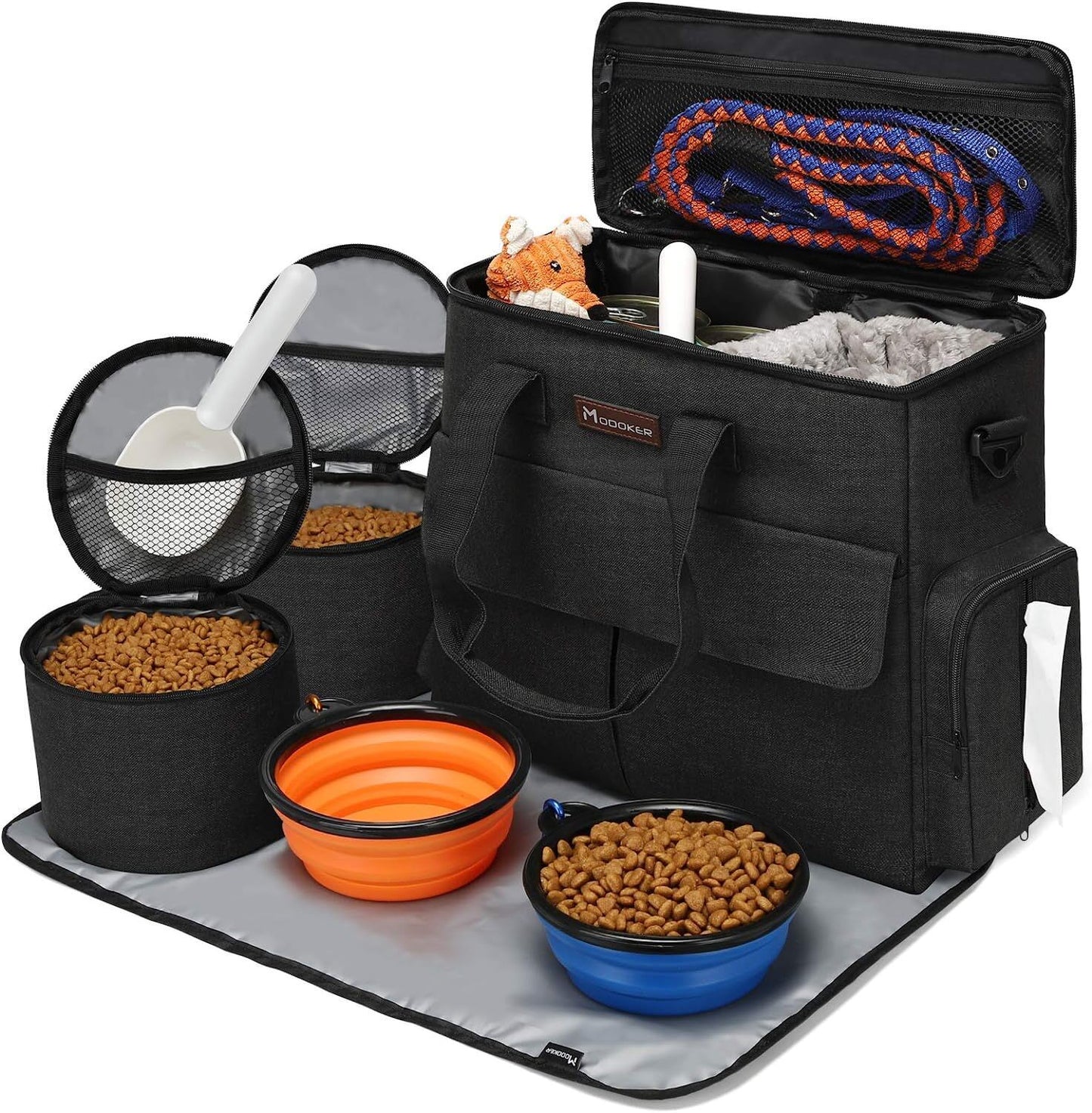 "Ultimate Pet Travel Set: Modoker Airline Approved Bag for Stylish Weekend Adventures with Your Furry Friend!"