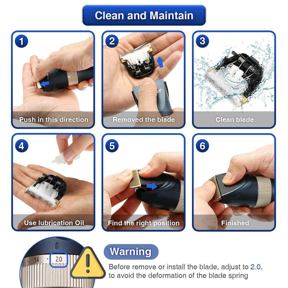 "Silent and Efficient Pet Grooming Clippers - Perfect for Thick Fur! Rechargeable, Cordless, and Low Noise - Ideal for Dogs, Cats, and Other Pets"