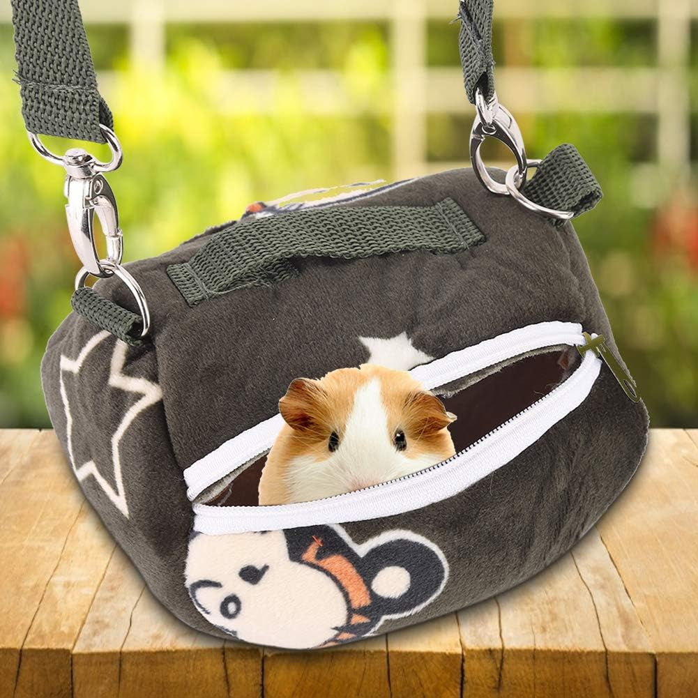 "Ultimate Portable Pet Carrier Bag - Stay Stylish on the Go with Breathable Design for Small Animals like Hedgehogs, Hamsters, and Squirrels - Perfect for Outdoor Adventures! (Size: Large)"