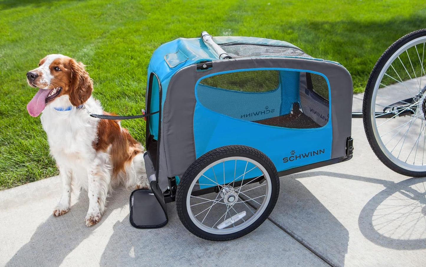 "Rascal Bike Dog Trailer: The Perfect Ride for Your Furry Friend! Easy Folding, Quick Release Wheel, and Washable Non-Slip Lining Included!"