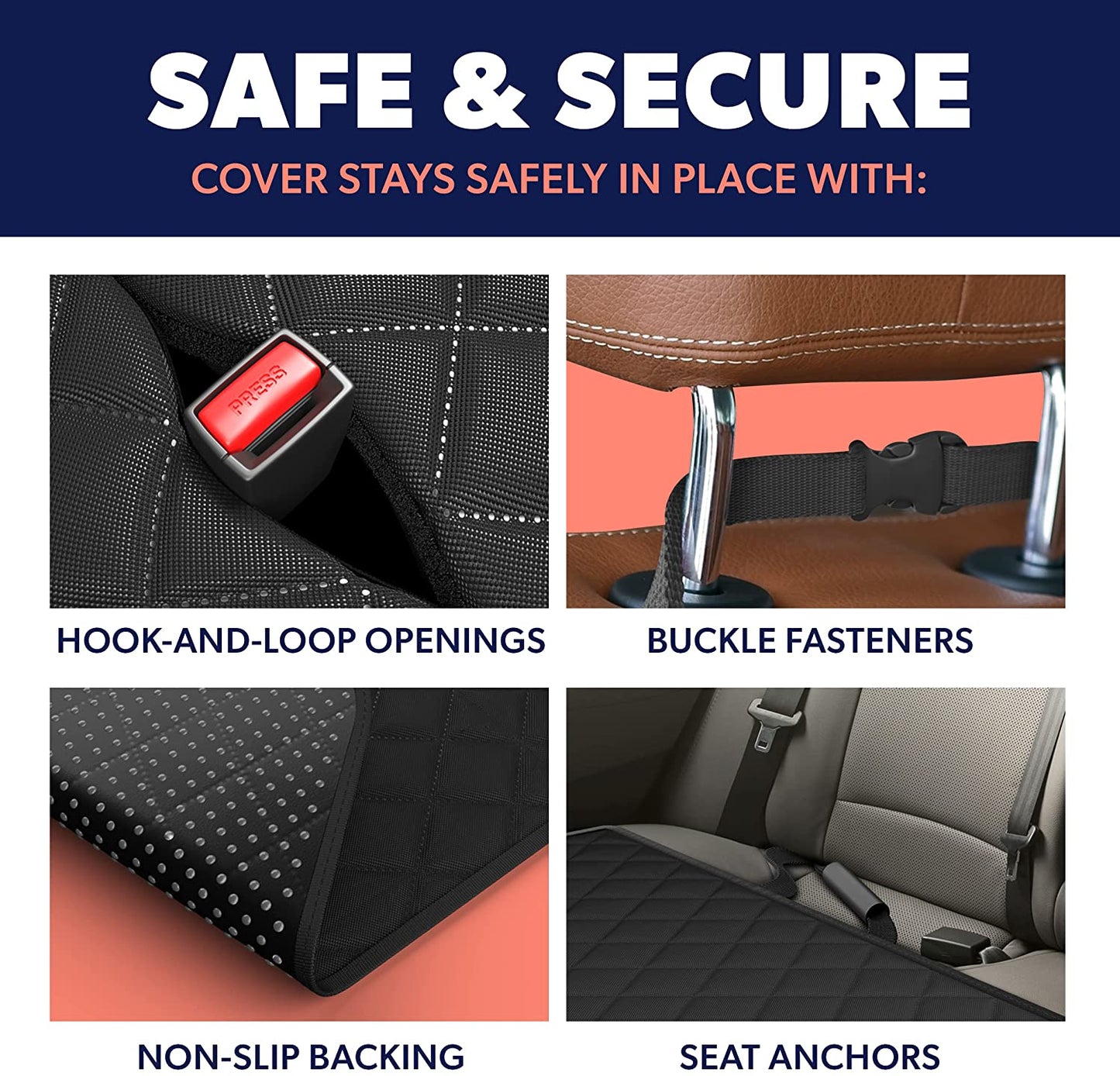 "Protect Your Car Seats with the Ultimate Waterproof and Durable Dog Seat Cover - Keep Your Vehicle Spotless and Scratch-Free!"