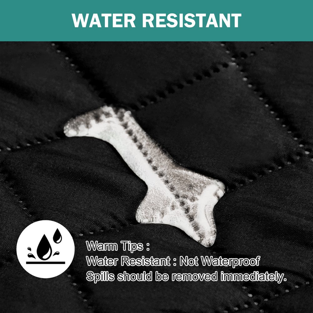 "Ultimate Waterproof Sofa Cover: Protect Your Couch from Pets, Kids, and Spills with this Stylish, Machine Washable Slipcover - Non-Slip and Perfect for Chairs - Sleek Black Design"