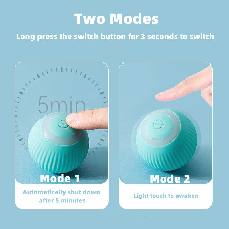 "Smart Electric Cat Ball Toy - Interactive, Self-Moving, and Perfect for Indoor Playtime with Your Feline Friend!"