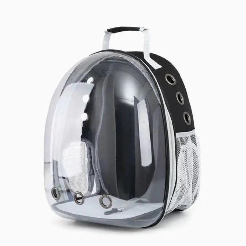 "Explore the Galaxy with Your Furry Friend: Astronaut-Inspired Transparent Backpack Pet Carrier for Dogs and Cats, Perfect for Travel!"