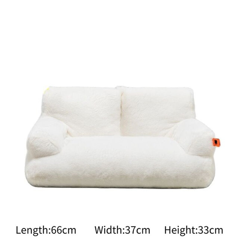 "Ultimate Comfort and Style: Exquisite Fur Pet Sofa Bed for Cats and Dogs - Perfect for Summer Relaxation!"