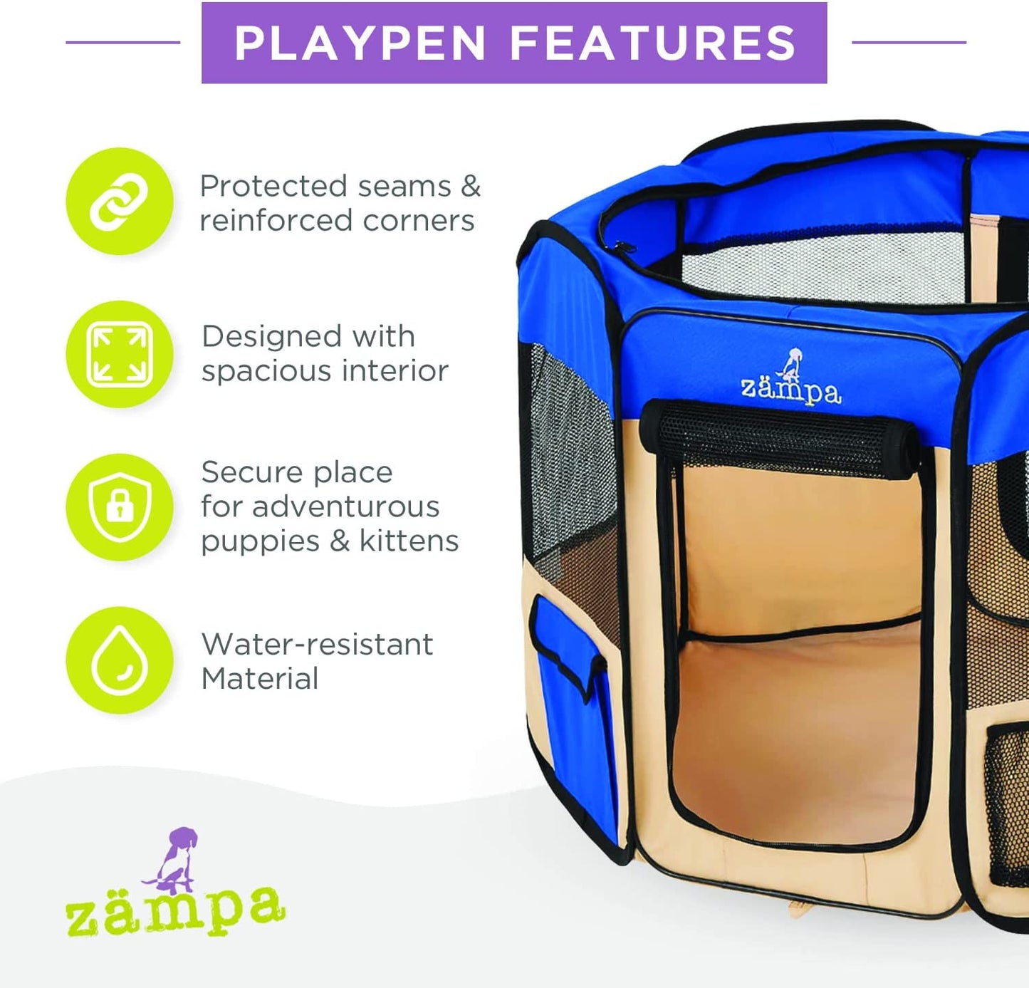 "Ultimate Puppy Playpen: Portable, Foldable, and Versatile Pet Haven for Dogs and Cats - Perfect for Indoor/Outdoor Use and Travel!"