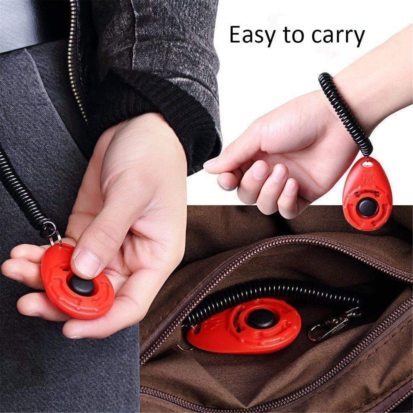 "Ultimate Pet Training Clicker Set - 3 Pack with Wrist Strap! Train Your Dog, Puppy, Cat, Bird, Horse, and More!"