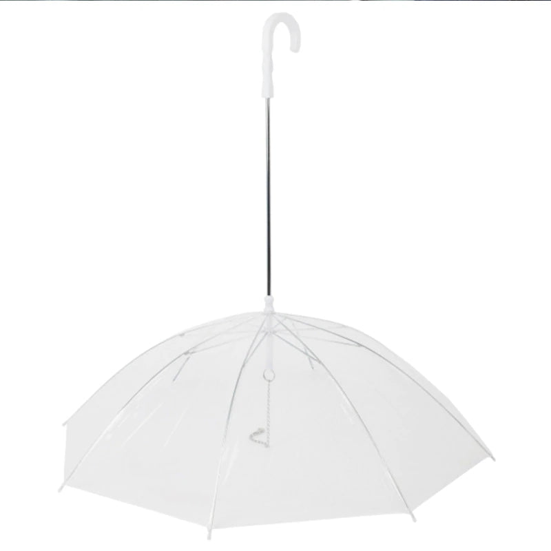 "Stay Dry and Stylish with our 2022 Pet Umbrella Leash - Perfect for Small Dogs, Rain or Shine!"