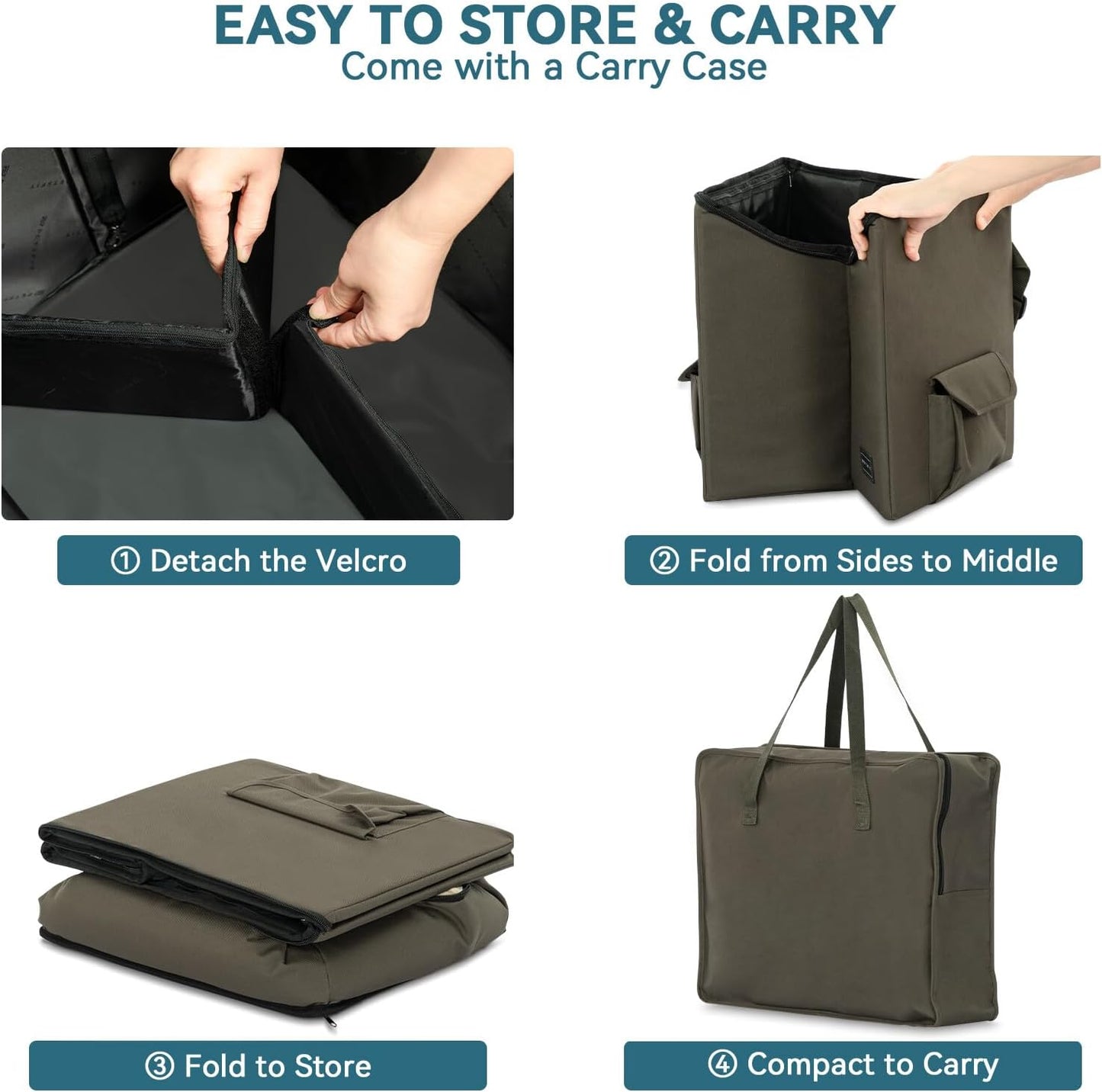 "Travel in Style and Safety with our Small Dog/Cat Booster Seat - Perfect for Cars, Trucks, and SUVs! (Dark Brown, with Convenient Pockets)"