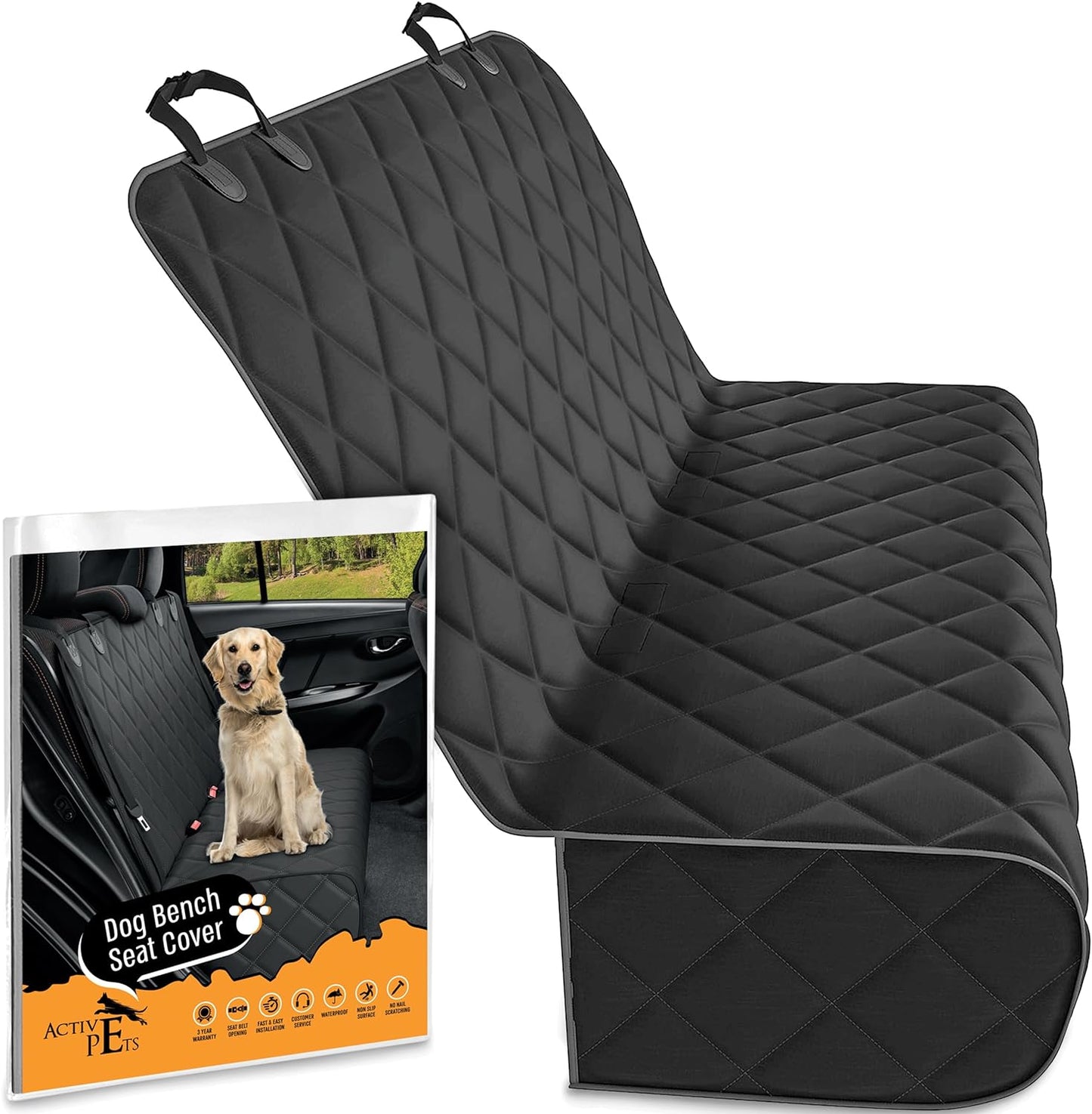 "Protect Your Car Seats with the Ultimate Waterproof and Durable Dog Seat Cover - Keep Your Vehicle Spotless and Scratch-Free!"