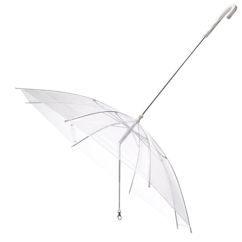 "Stay Dry and Stylish with our 2022 Pet Umbrella Leash - Perfect for Small Dogs, Rain or Shine!"