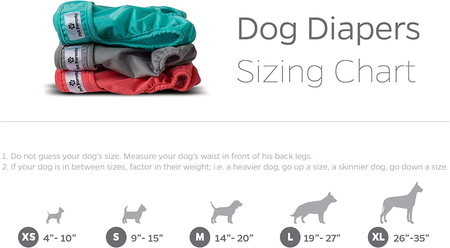 "Stylish and Durable Washable Dog Diapers - 3 Pack of Premium Southern Belle Female Dog Diapers, Extra Small Size"