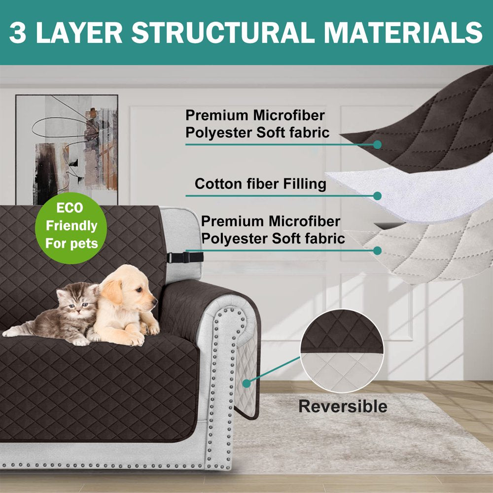 "Ultimate Waterproof Sofa Cover: Easy-Care, Pet-Friendly Couch Protector in Stylish Brown - Ideal for Kids and Pets!"