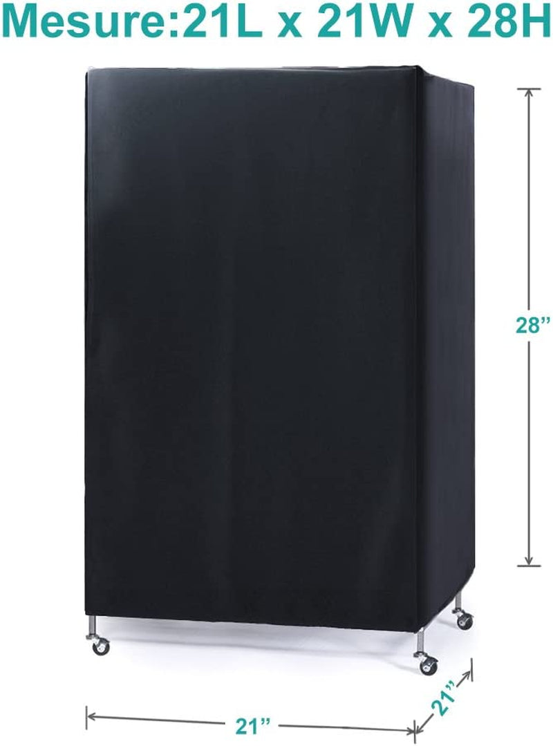 "Ultimate Birdcage Cover: Ensure a Peaceful Night's Sleep for Your Feathered Friend with our Blackout & Breathable Cover - Small, Black, 21 x 21 x 28 Inches"