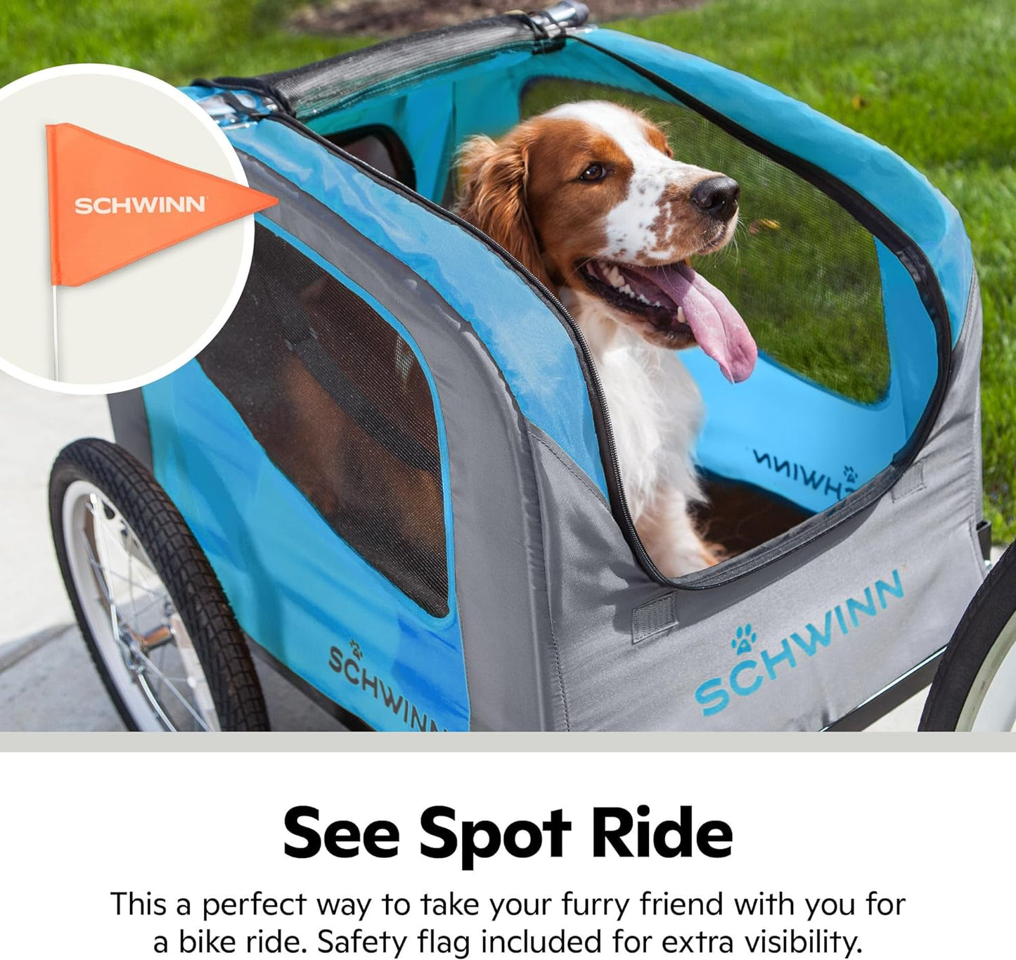 "Rascal Bike Dog Trailer: The Perfect Ride for Your Furry Friend! Easy Folding, Quick Release Wheel, and Washable Non-Slip Lining Included!"