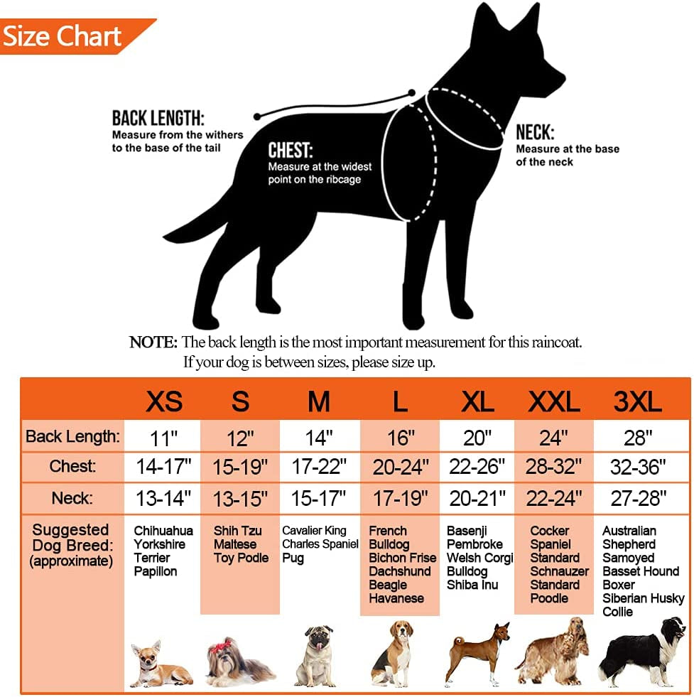"Stay Dry in Style! Packable Hooded Dog Rain Jacket with Reflective Strips - Perfect for Small, Medium, and Large Dogs - Lightweight and Adjustable - Vibrant Yellow - Size XL"